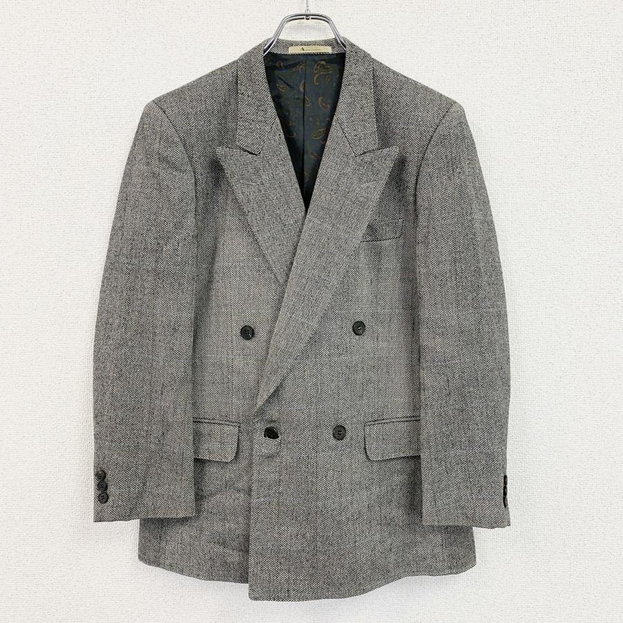 アクアスキュータム セットアップ テーラードジャケット ダブル Aquascutum（アクアスキュータム） ダブルテーラードジャケット 灰色