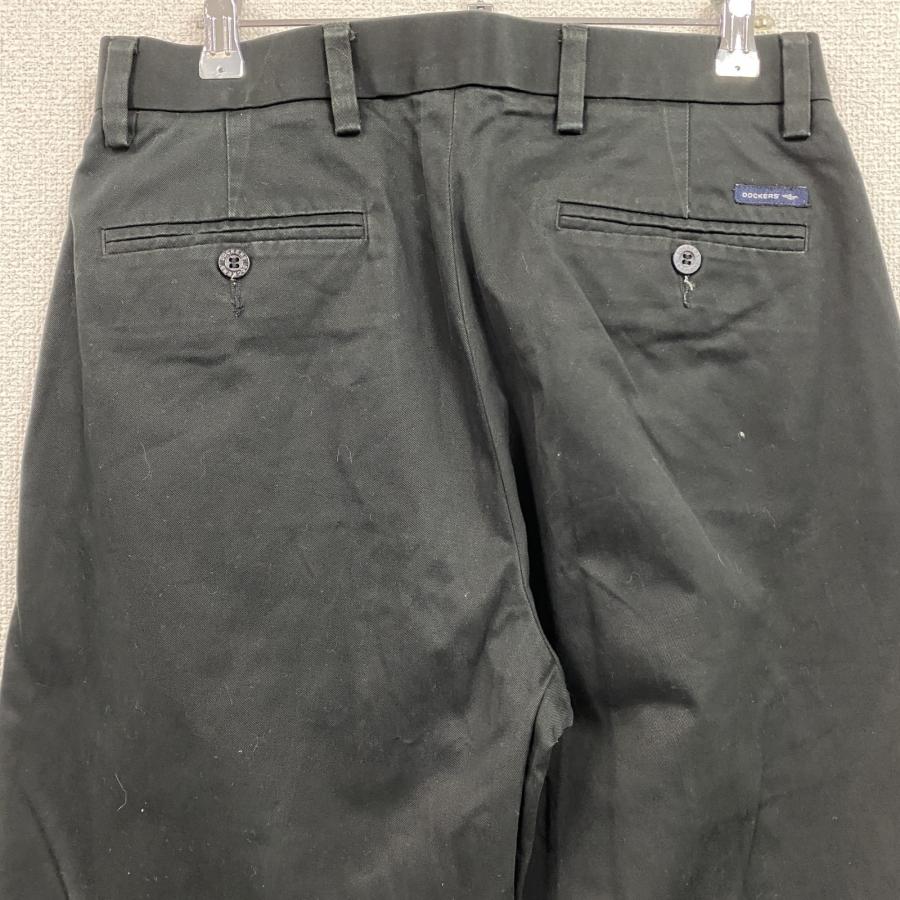 DOCKERS ドッカーズ チノパンツ 黒 ブラック W30サイズ 古着 : 2025