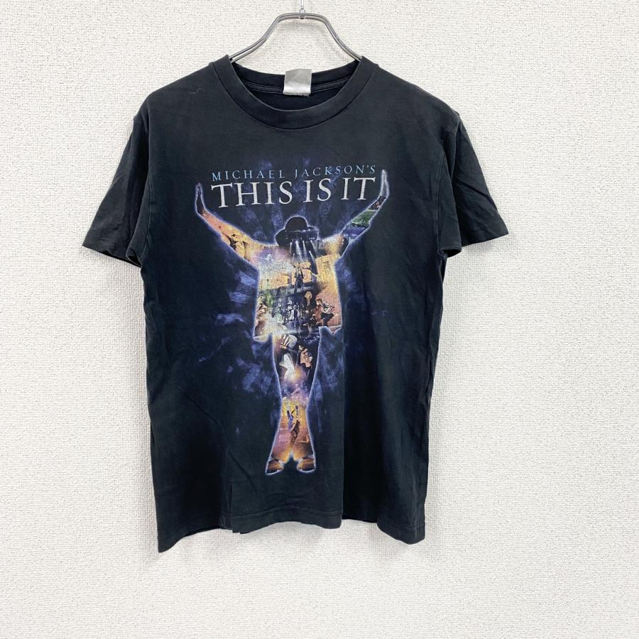 マイケル・ジャクソン スリラー Tシャツ M Black THIS IS IT MICHAEL JACKSON マイケルジャクソン This is it 半袖プリント