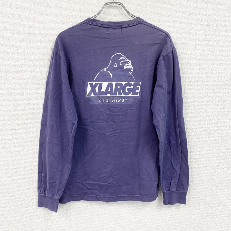 XLARGE エクストララージ 長袖Tシャツ/ロンT 刺繍ロゴ デカロゴ 両面
