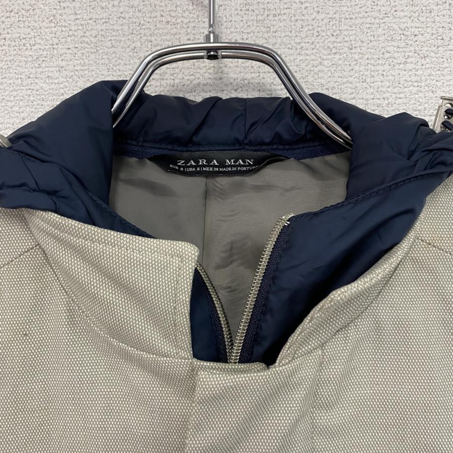 ZARA（ザラ） ZARA MAN フーデッドスタンドカラージャケット 比翼 