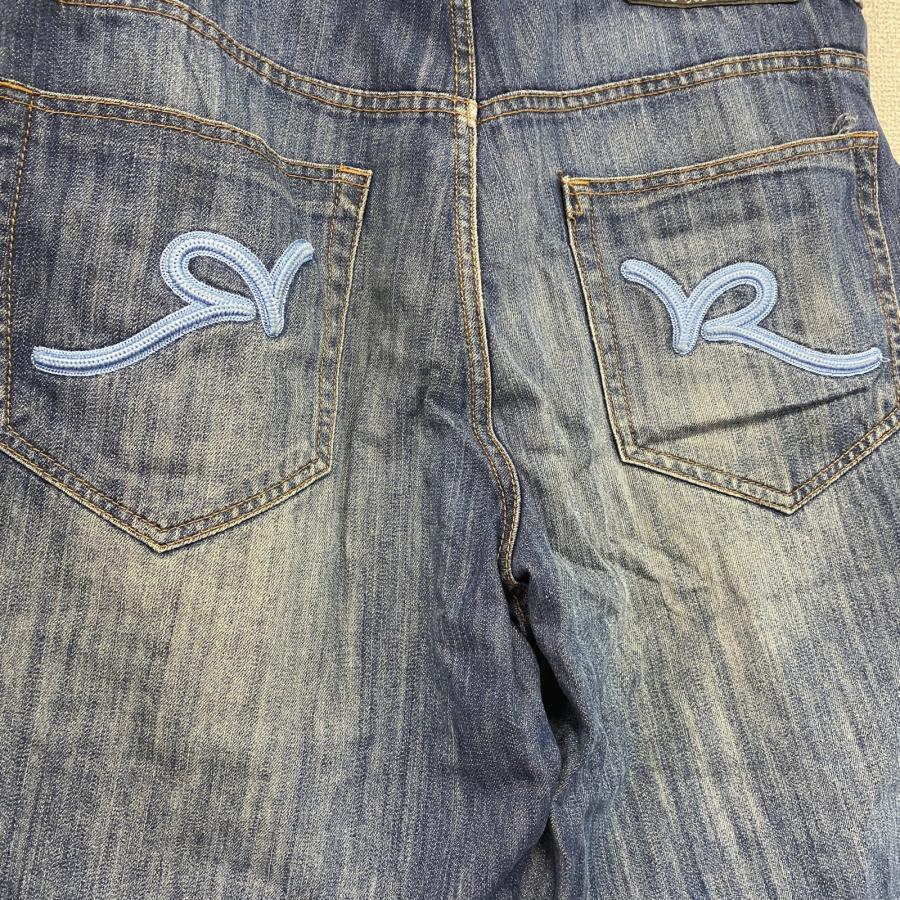 ROCAWEAR ロカウェア デニムハーフパンツ/ショートパンツ 縦落ち 鬼