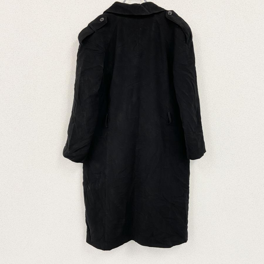 LONDON FOG 黒 トレンチコート LONG 古着　アメカジ LONDON FOG ロンドンフォグ トレンチコート 黒 ブラック Lサイズ 古着