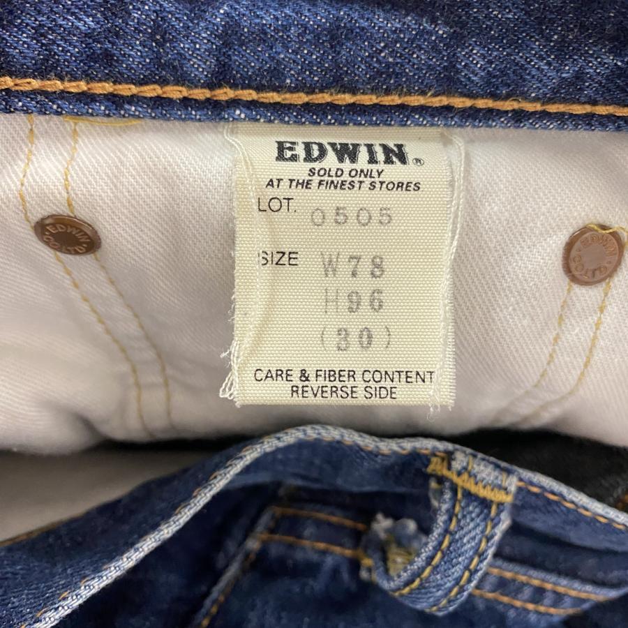 EDWIN 505 デニムパンツ ボタンフライ 新品 EDWIN エドウィン 505 デニムパンツ/ジーンズ ボタンフライ インディゴ