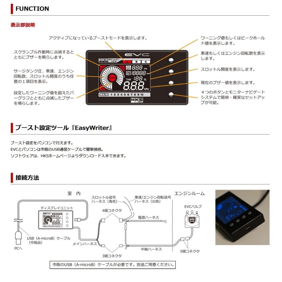 送料無料　EVC6-IR 2.4　ブーストコントローラー　HKS　45003-AK012　エッチケーエス　ブーコン　数量限定　｜tuningfan-com｜03