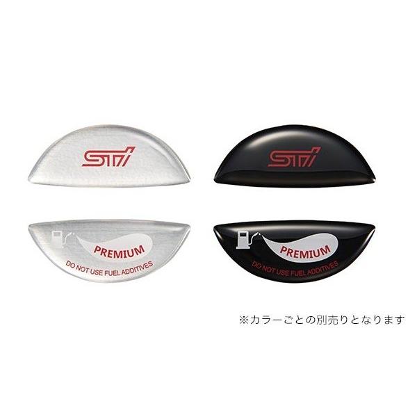【新製品・品薄】 STIフラットキャップ 日本製 FREEステッカー STI フューエルキャップオーナメント ハイオク ブラック STSG18100640