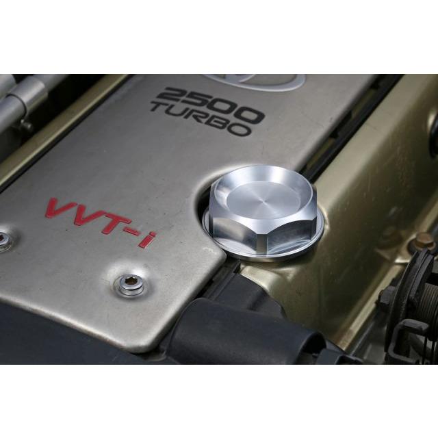 オイルフィラーキャップ シルバー TOYOTA 1JZ/2JZワンタッチスプリング
