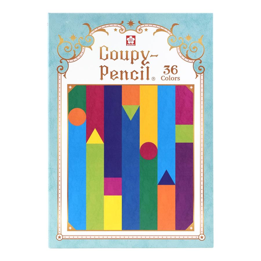 COUPY サクラクレパス クーピーペンシル 36色セット ブック型ケース入