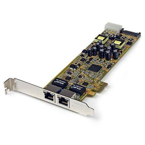 【人気急上昇】 StarTech.com 2ポートギガビット有線LANポート増設PCIeネットワークアダプタカード PoE/PSE対応 スイッチングハブ