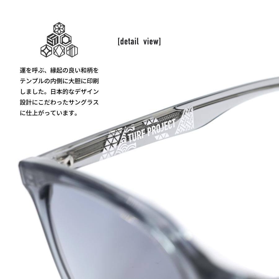 [ターフプロジェクト]  Performanceサングラス(日本製偏光レンズ) /メンズ ゴルフ用 [スクエア TPPF-58264-2 GREY/L.BLUE］ CR-39光学レンズ_2