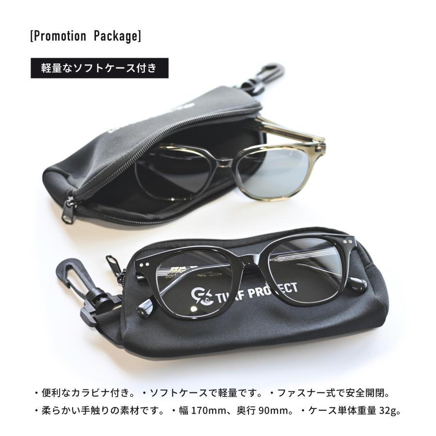[ターフプロジェクト]  Performanceサングラス(日本製偏光レンズ) /メンズ ゴルフ用 [スクエア TPPF-58264-2 GREY/L.BLUE］ CR-39光学レンズ_6