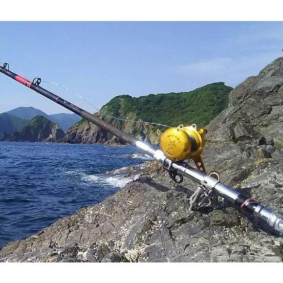 釣房エム・ クエ釣り用 ロッド ジャッキ クランプ 負荷約500kg 磯釣り  