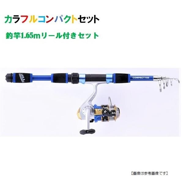 ファイブスター カラフルコンパクトセット ブルー 1.65ｍ　[ロッド] | 