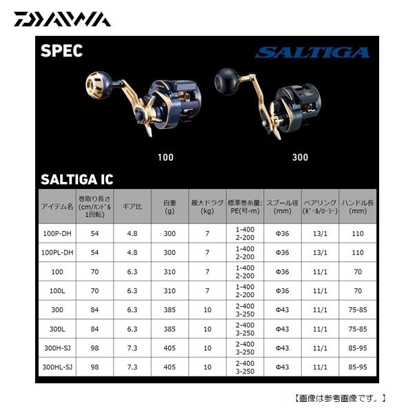ダイワ 21ソルティガIC100P-DH 右巻き 送料無料 [リール