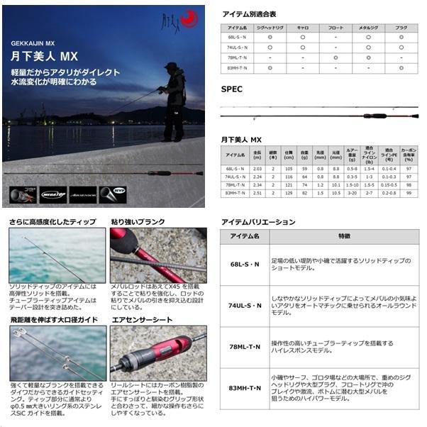 ダイワ 月下美人MX 68L-S・N 送料無料 [ロッド
