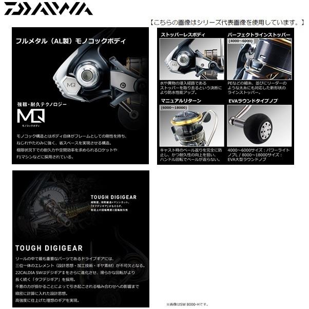 ダイワ 22 カルディアSW 6000S-H 送料無料 [リール