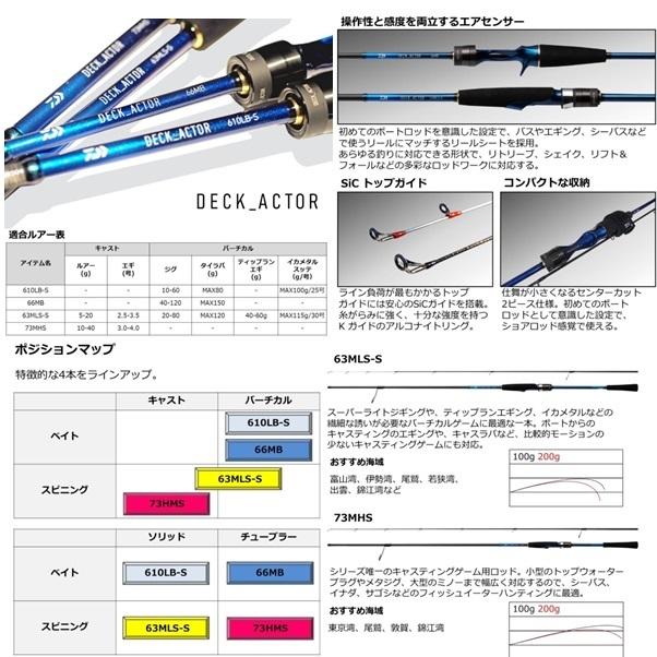 ダイワ デッキアクター 73MHS 送料無料 [ロッド] : フィッシャーズ
