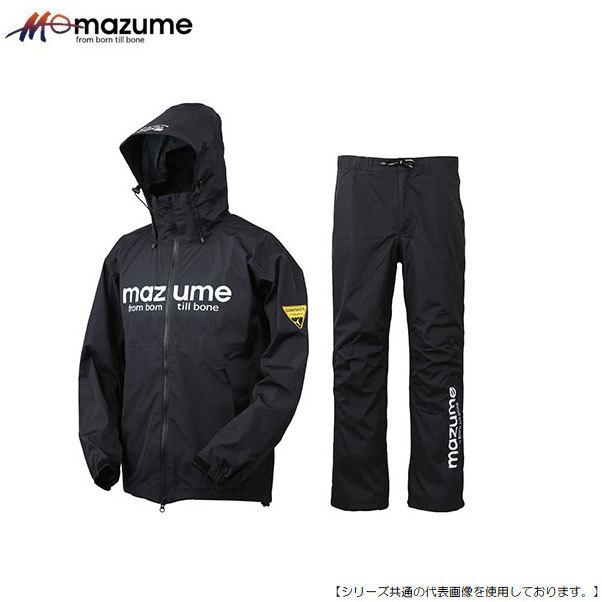 マズメ MZRS-596 コンタクトレインスーツ II フィッシングウェア マズメ コンタクトレインスーツ2 ブラック LL MZRS−596