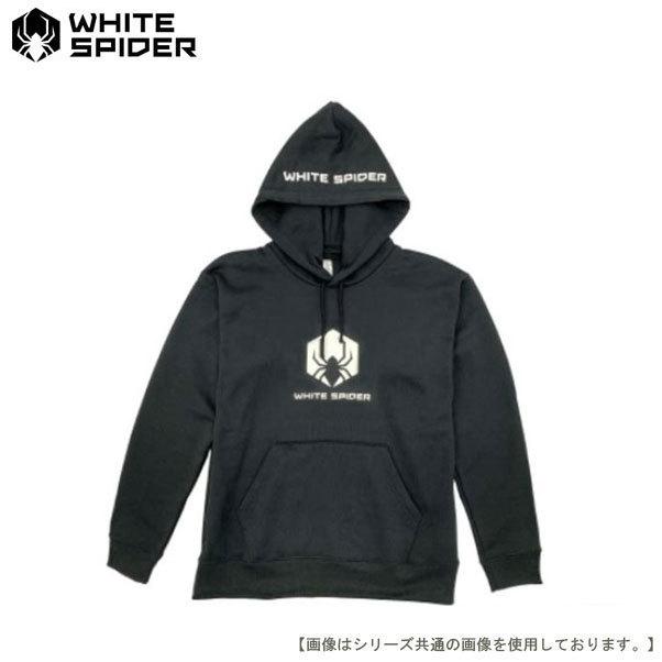 ホワイトスパイダー プルオーバーパーカー ブラック M : 釣具の 