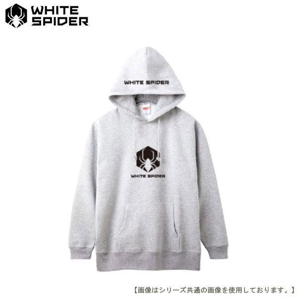 Mサイズ ホワイト プルオーバー パーカー ホワイトスパイダー プルオーバーパーカー グレー M