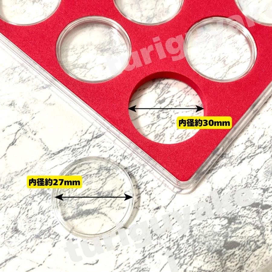 記念硬貨 コイン ケース 日本 金貨 国立公園 カプセル ホルダー クリアケース 保管 収納 コインホルダー 大阪 万博 500円玉サイズ 27mm  12枚用