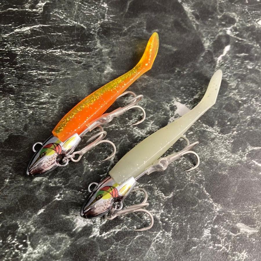 ジグヘッド シーバス 27g 3個 ワーム ヒラメ ブリ メタルバイブ 鉄板