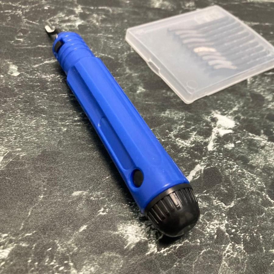 バリ取り 面取り カッター ナイフ 替刃10本セット DIY 研磨機 切削