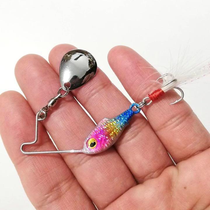 スピナーベイト トラウト バス マイクロ フェザーフック 3色セット 10g