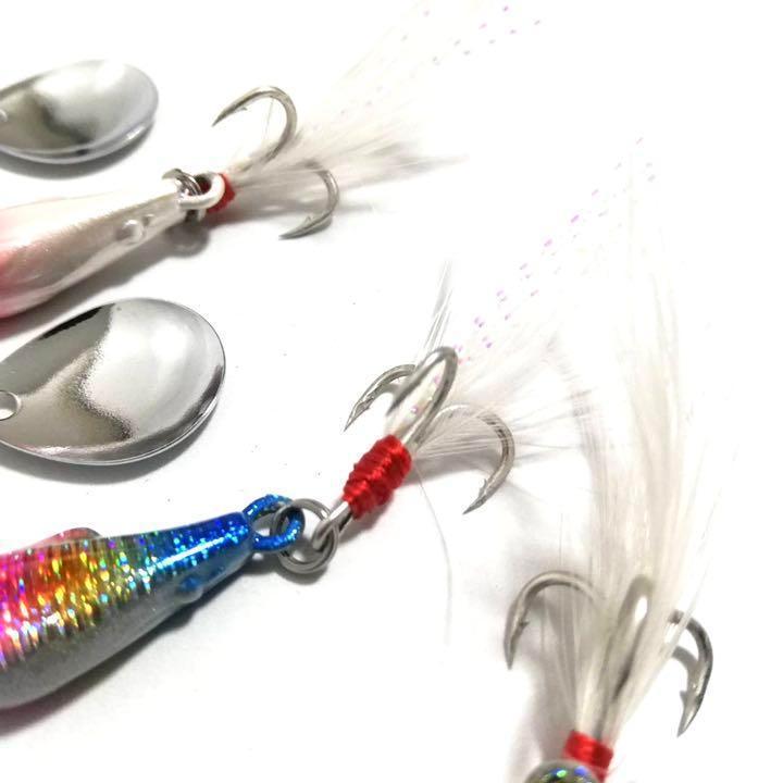 スピナー ベイト トラウト バス ルアー マイクロ フェザーフック