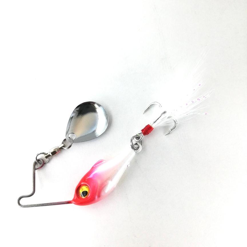 スピナー ベイト トラウト バス ルアー スピナベ フェザーフック 15g 1