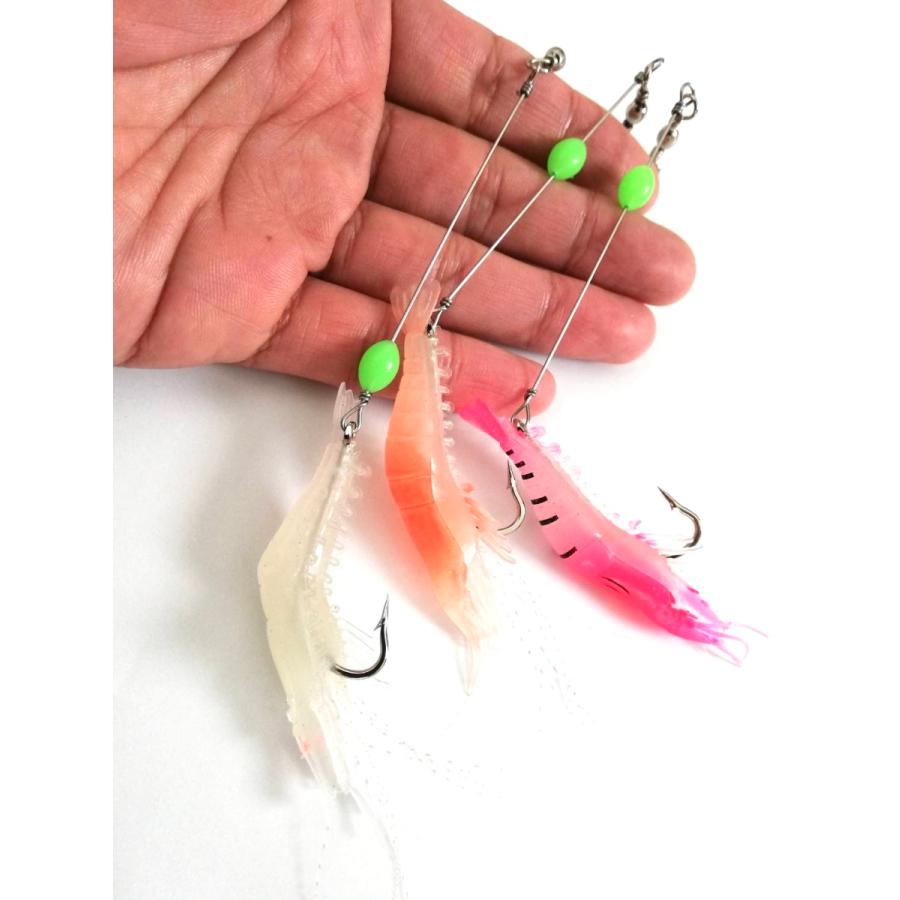 ワーム 釣り ルアー エビ 夜光球付き 天秤式 : 輸入釣具KEI