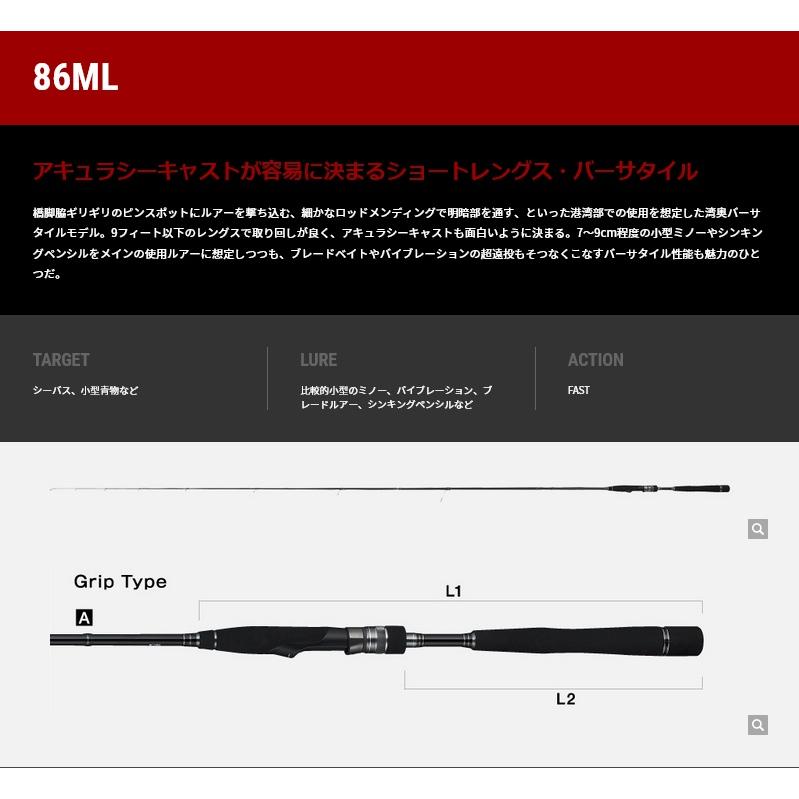 ハイタイドSSD 86ml 極美品 tailwalk（テイルウォーク） 86ML ハイタイド SSD 86ML tailwalk : 釣