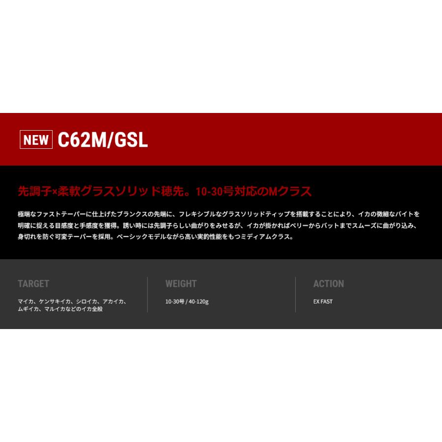 テイルウォーク C62M/GSL メタルゾン BM C62M/GSL IKA JIG tailwalk　メタルイカ イカメタル_9