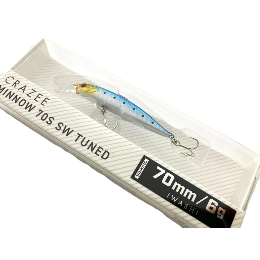 CRAZEE 特価 アルファタックル 70mm 6g クレイジー ミノー 70S SW