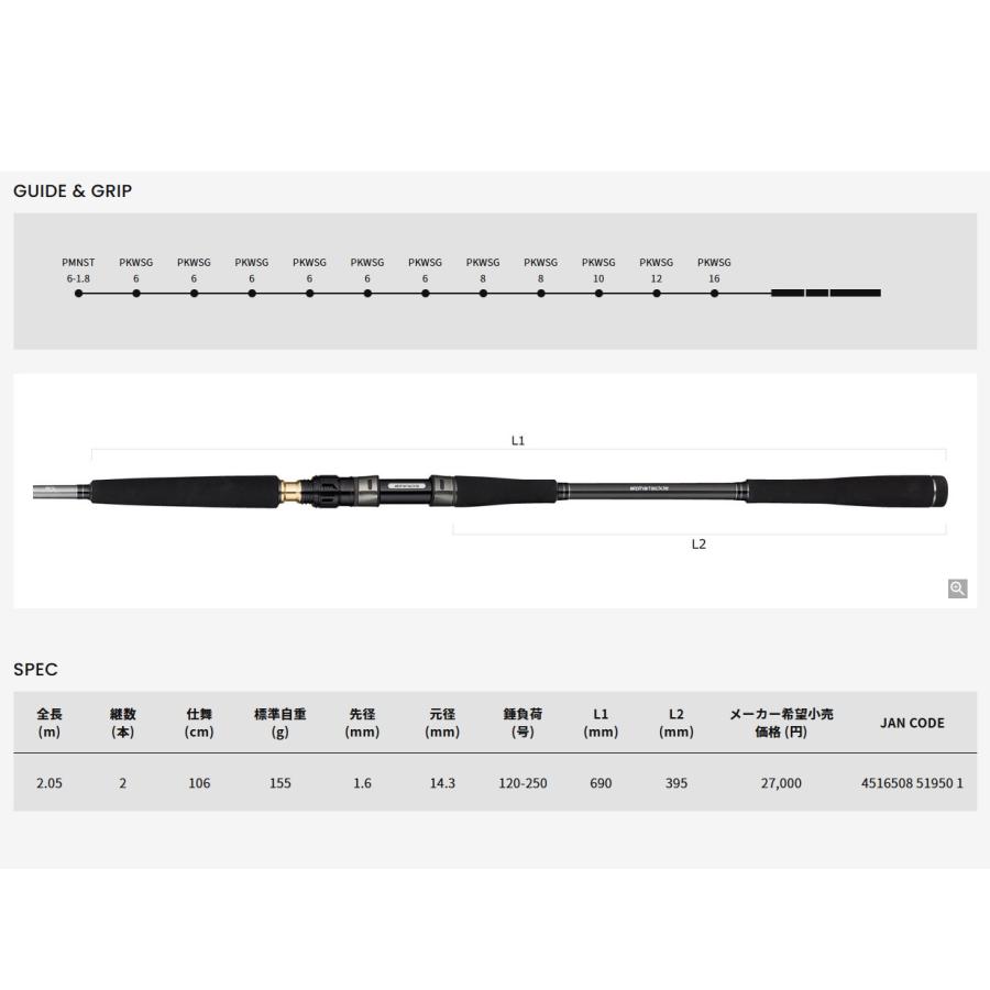 alpha tackle（アルファタックル） 205MH 海人 中深海 205MH alpha