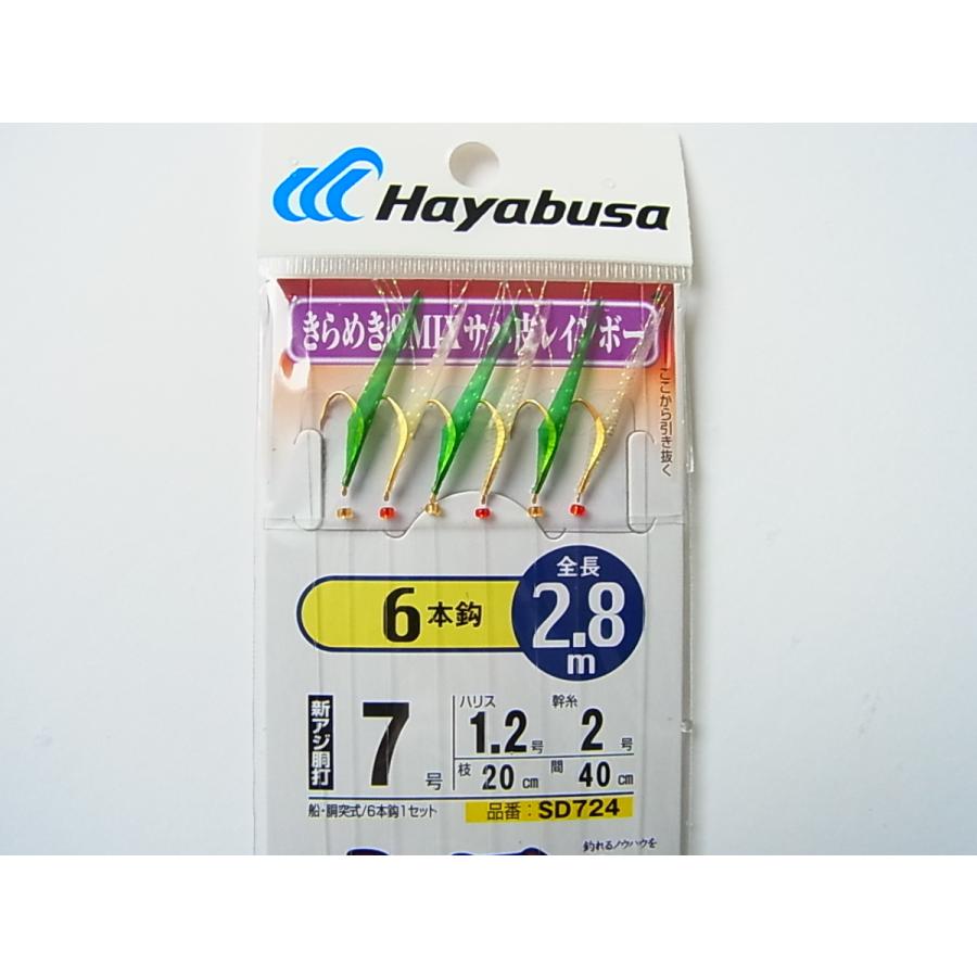 Hayabusa（ハヤブサ） SD724 船極メバル・アジ きらめき＆MIXサバ皮