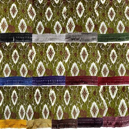 トラックストップ ターン 縦柄 金華山 フロントカーテン 片面仕様 L