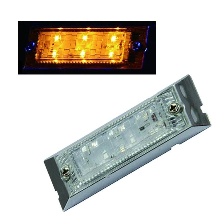 LED6 ウルトラフラットマーカーランプ DC24V クリア アンバー 534582
