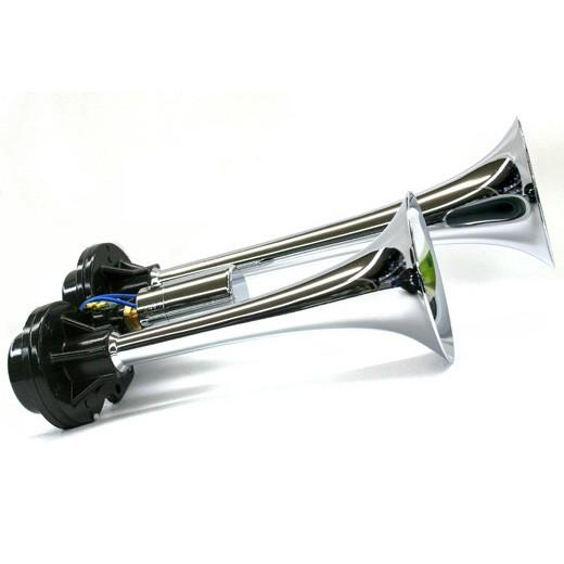 NIKKEN AIRHORN D型ヤンキー DC24V クローム D410-24 切り替え エアー 