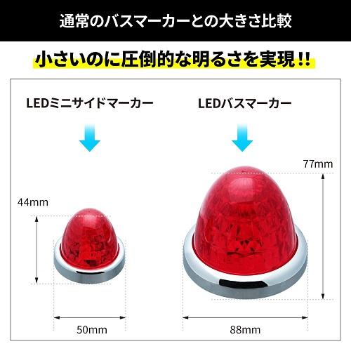 ジェットイノウエ LED ミニサイドマーカーランプ零（ZERO）レッド カー