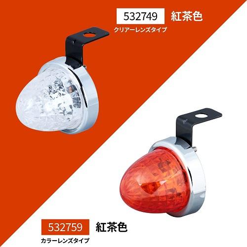 零サイドマーカー レッド 12個セット ジェットイノウエ LED ミニサイドマーカーランプ零（ZERO）紅茶色 2個