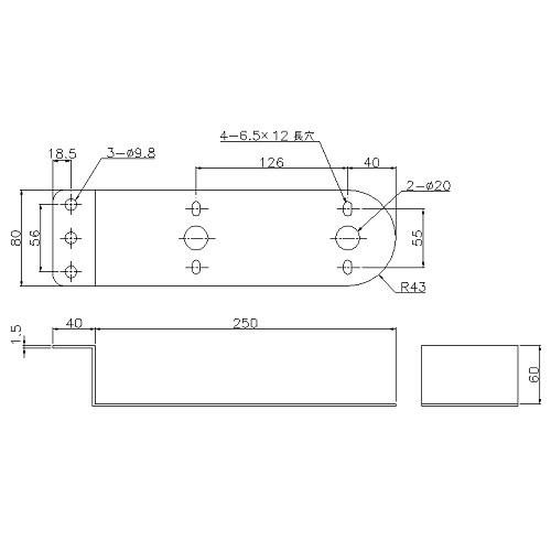 フラットマーカー/ビブス2セット 日本ボデーパーツ工業 JB 激光 角BIGマーカー用ステー Z型 2連