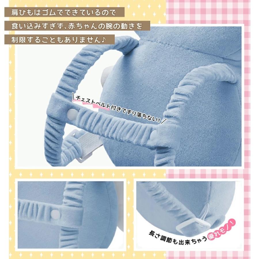 ベビー ヘッドガード はち リュック 赤ちゃん 転倒防止 ベビー 用品 女の子 男の子 かわいい クッション 保護 お祝い 贈り物 ギフト 頭 守る エンジェル 天使 Beh 02 Blue Topazs 通販 Yahoo ショッピング