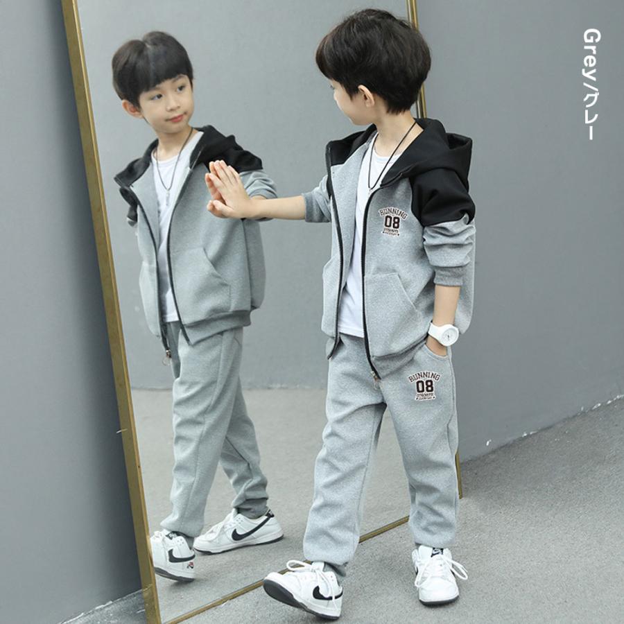 キッズ 子供服 男の子 セットアップ 上下セット フーディー パーカー