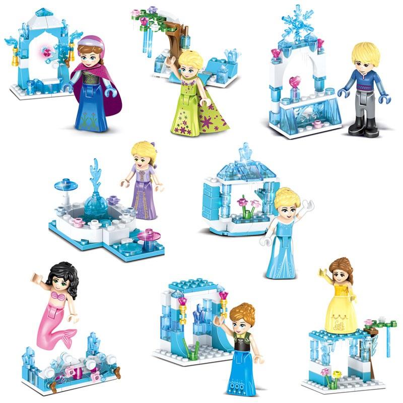 プリンセス プリンスミニフィグ Snowプリンセス ミニフィギュア 8体セット フレンズ ブロック 互換 P Snow Turquoise Moon 通販 Yahoo ショッピング