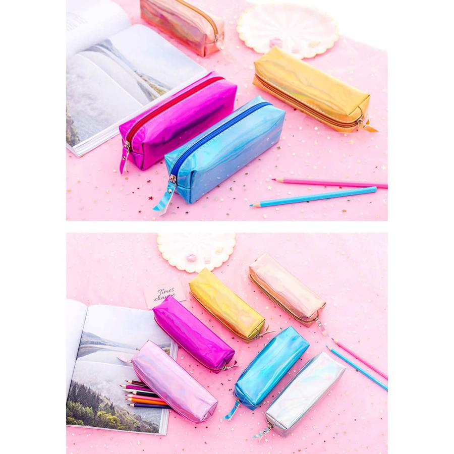 ペンケース オーロラ ポーチ 筆箱 女の子 かわいい メタリック プチプラ レインボー 韓国風 オルチャン 小物入れ 新入学 軽量 ゆめかわ 選べる 2個セット Penaurora001 Blue Topazs 通販 Yahoo ショッピング