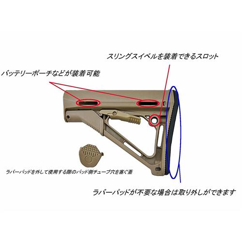 MAGPUL 日本国内在庫品 マグプルタイプ CTRカービンストック DE MAGPUL 日本国内在庫品 マグプルタイプ CTRカービンストック DE