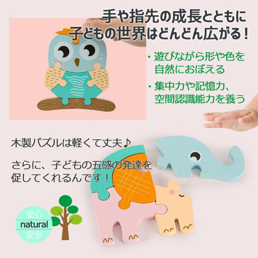 型はめパズル 立体パズル 木のおもちゃ 型はめ パズル モンテッソーリ