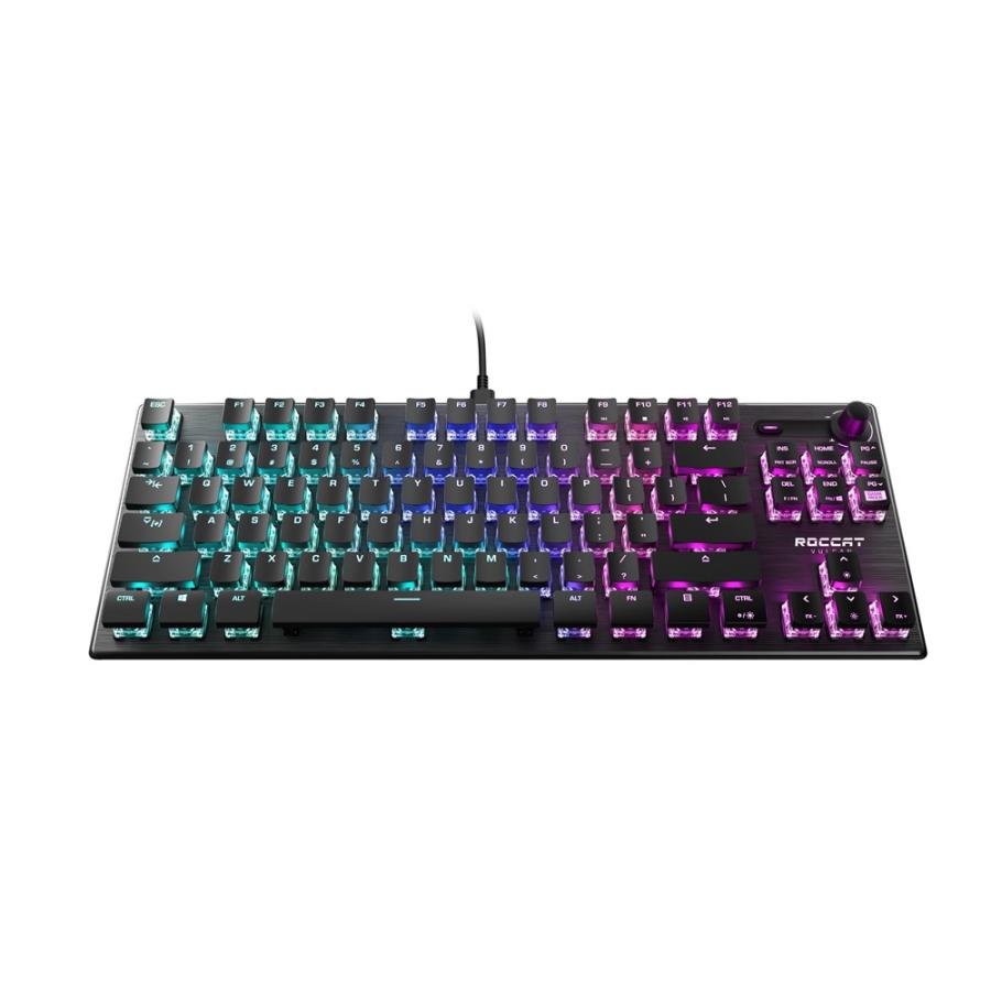 キーボード ゲーミング ROCCAT ロキャット Vulcan TKL メカニカル ゲーミングキーボード  US 英語配列 静音 リニア 赤軸 テンキーレス ROC-12-272｜turtlebeach｜14