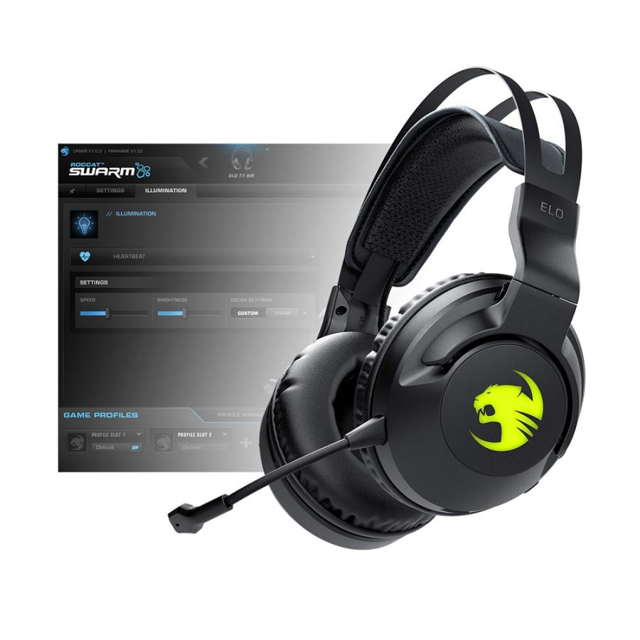 ROCCAT（ロキャット） Elo 7.1 Air ワイヤレスサラウンドサウンド RGB